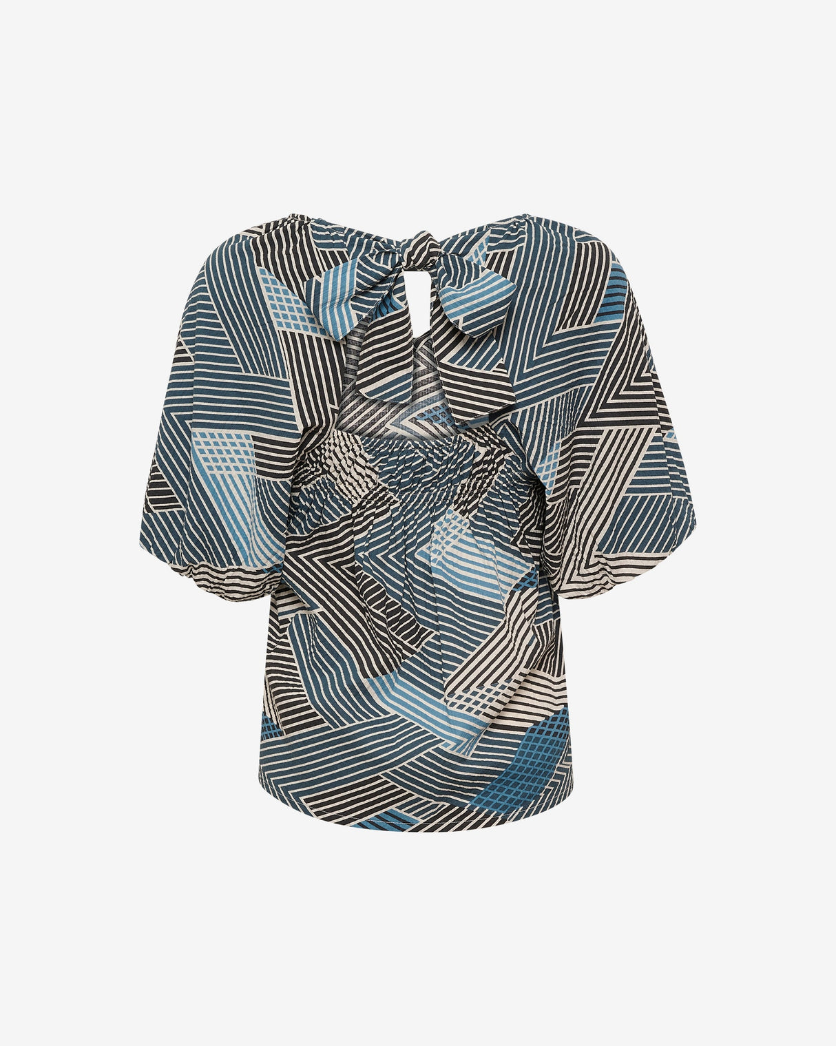 Midnight Zigzag Brigitta Blouse