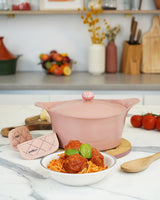 Marshmallow Cocotte 24cm Lidded Non-Stick Cooking Pot