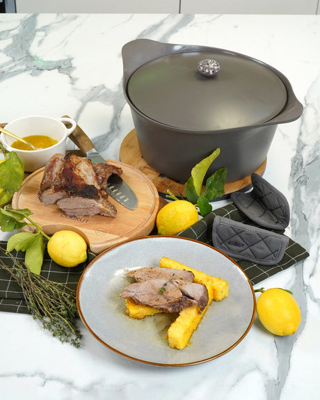 Mocha-Cocotte-24cm-Lidded-Non-Stick-Cooking-Pot