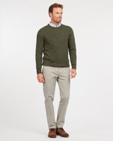 Dark Seaweed Tisbury Crew Neck Jumper