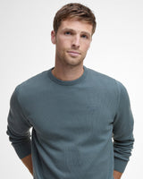 Vintage Teal Pima Crew Neck Jumper