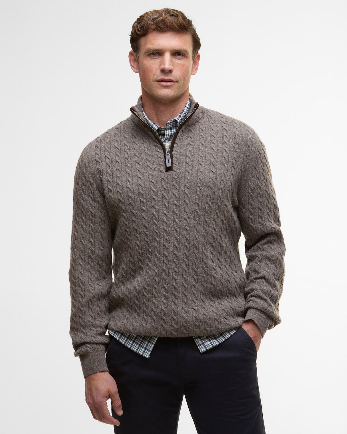 Military Marl Ramdsden Half Zip Jumper