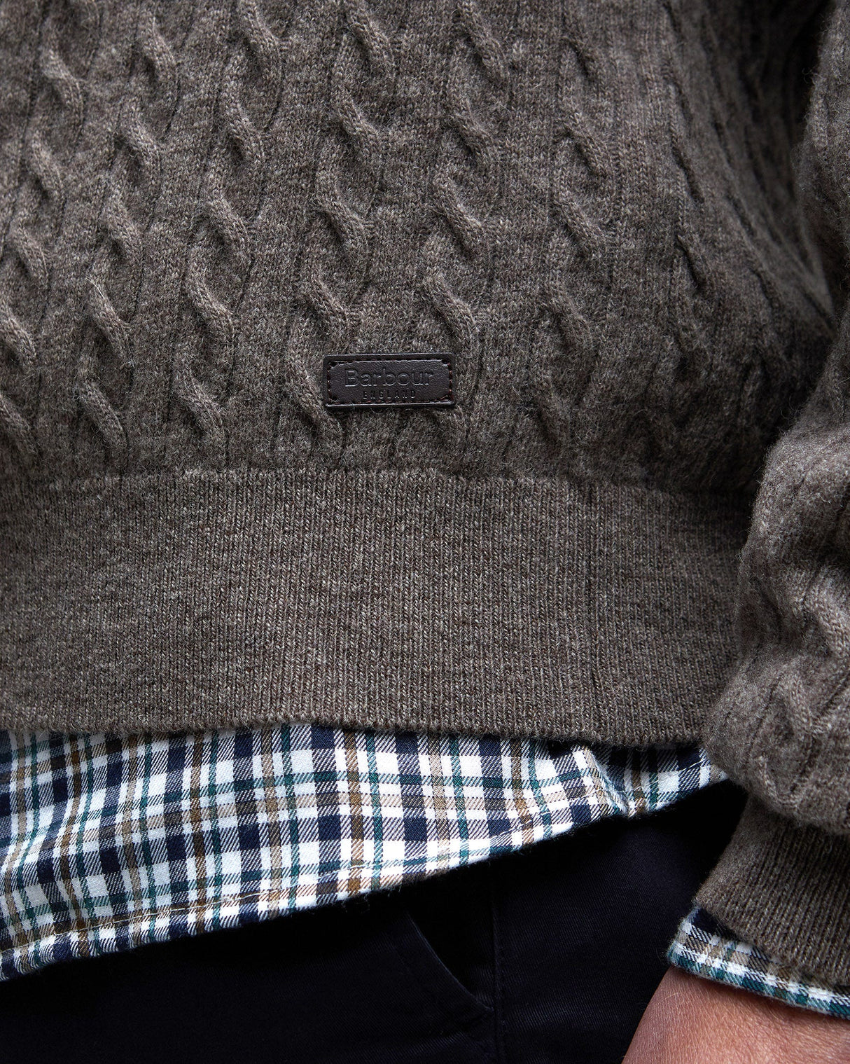 Military Marl Ramdsden Half Zip Jumper