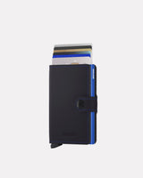 Black-Blue-Matte-Leather-Miniwallet