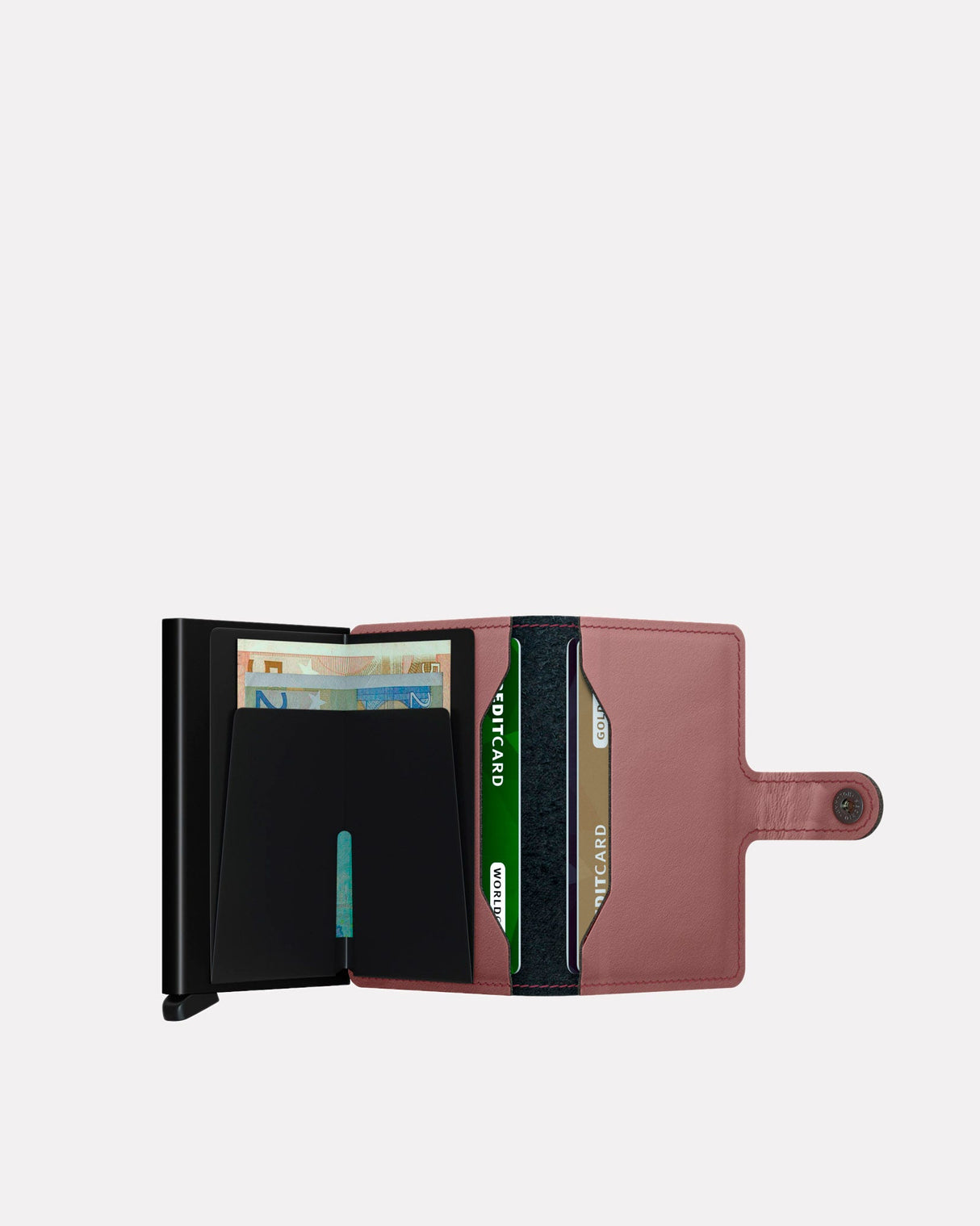Rose Matte Leather Miniwallet