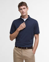 Navy-Hylton-Interlock-Polo-T-Shirt