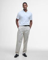 White Hylton Interlock Polo T-Shirt