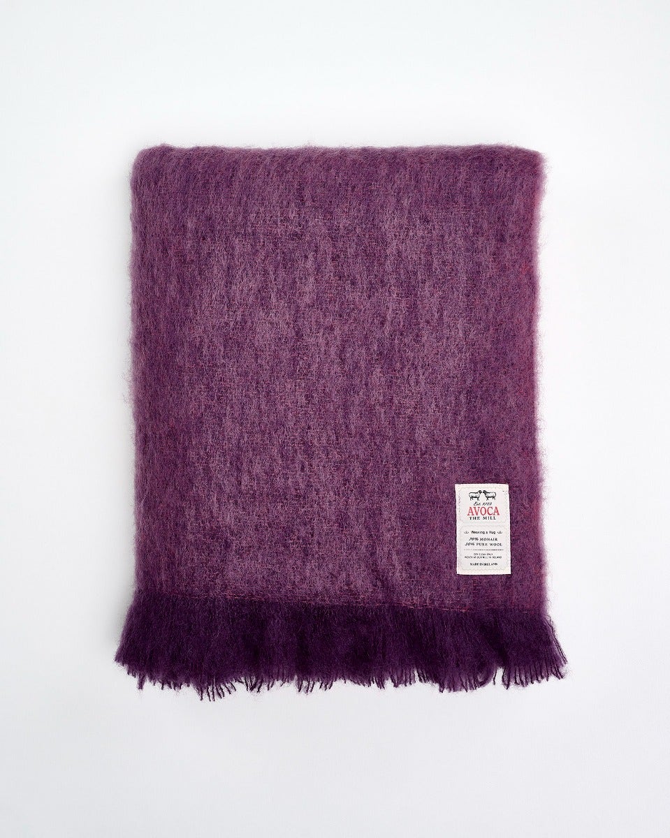 Heather Mohair Throw