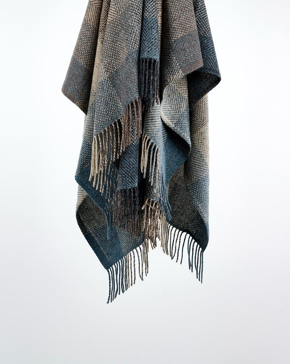 Storm Mohair Tweed Throw
