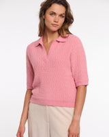 Confetti-Pink-Moisa-Open-Neck-Collar-Top