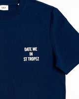 Navy-Morgan-'Date-Me-In-St-Tropez'-T-Shirt'
