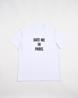 White-Morgan-'Date-Me-In-Paris'-T-Shirt