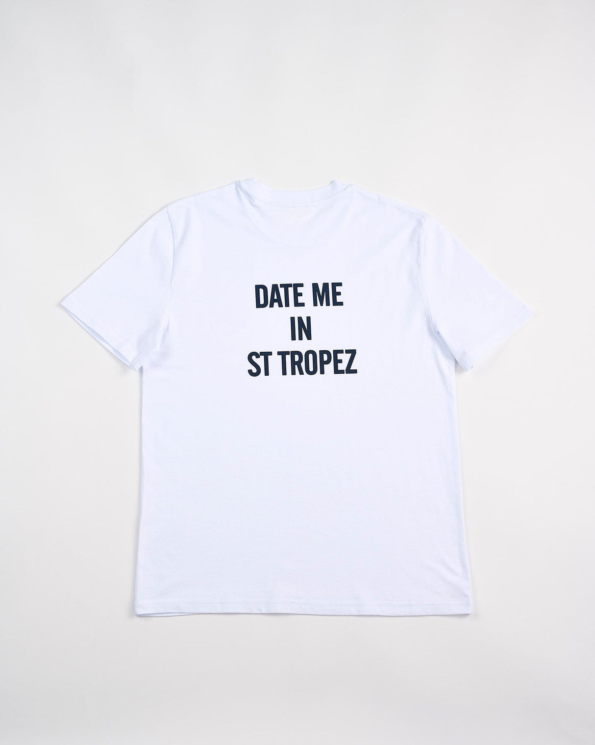 White-Morgan-'Date-Me-In-St-Tropez'-T-Shirt