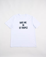 White-Morgan-'Date-Me-In-St-Tropez'-T-Shirt
