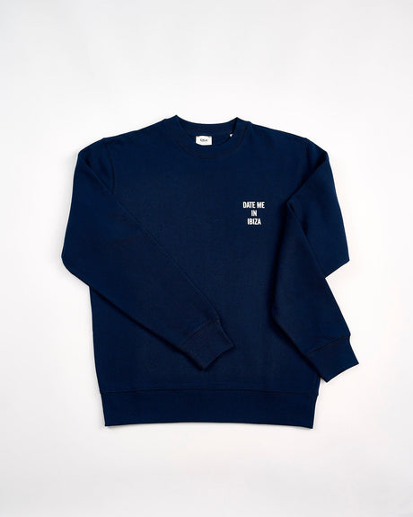 Navy-Augustin-'Date-Me-In-Ibiza'-Sweatshirt