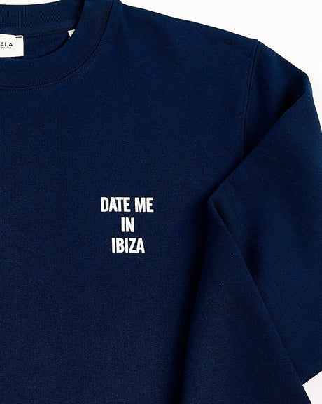 Navy-Augustin-'Date-Me-In-Ibiza'-Sweatshirt