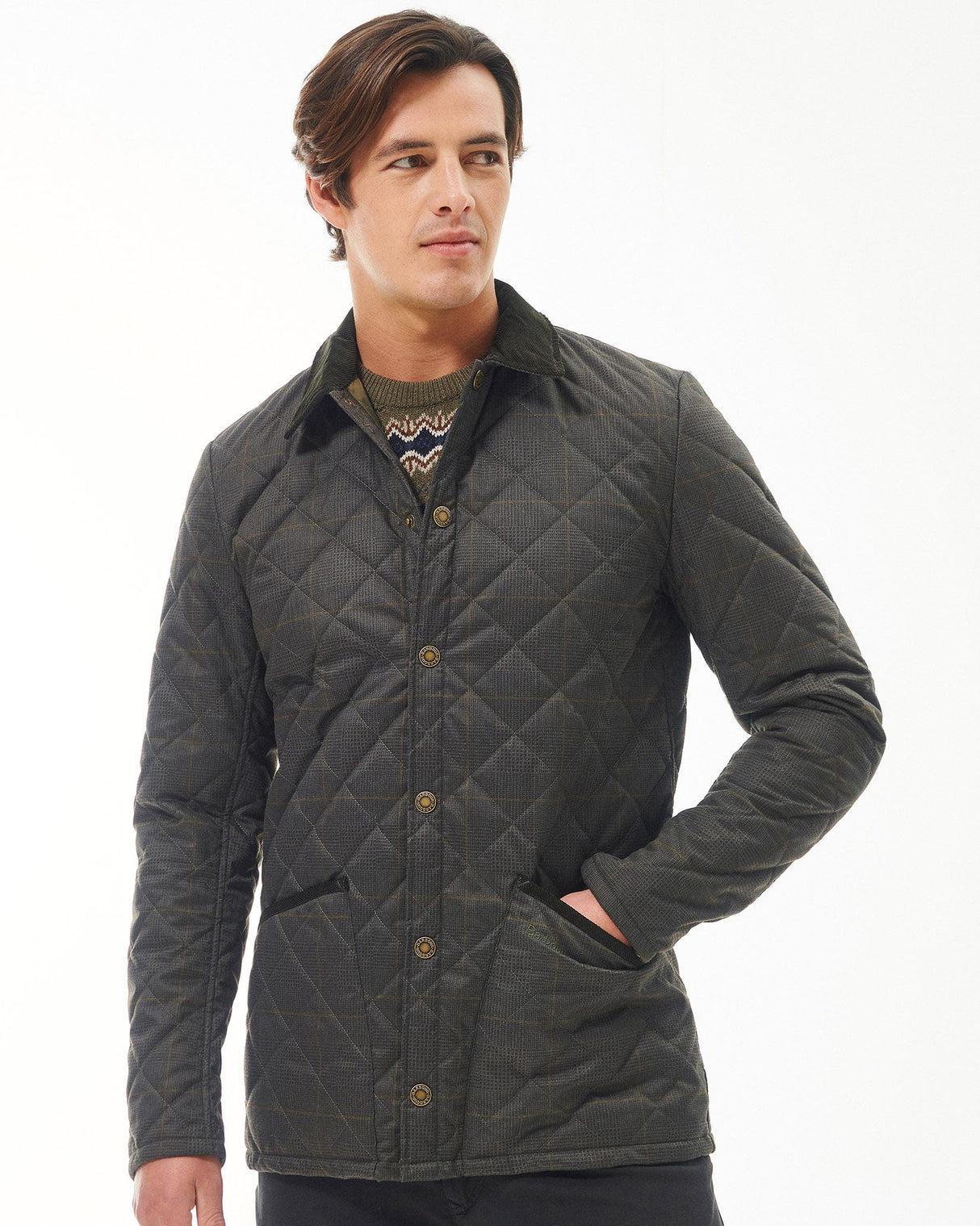 Olive Heritage Liddesdale Quilted Jacket