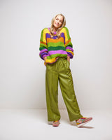 Multicolour Stacey Striped Knit Jumper