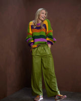 Multicolour Stacey Striped Knit Jumper