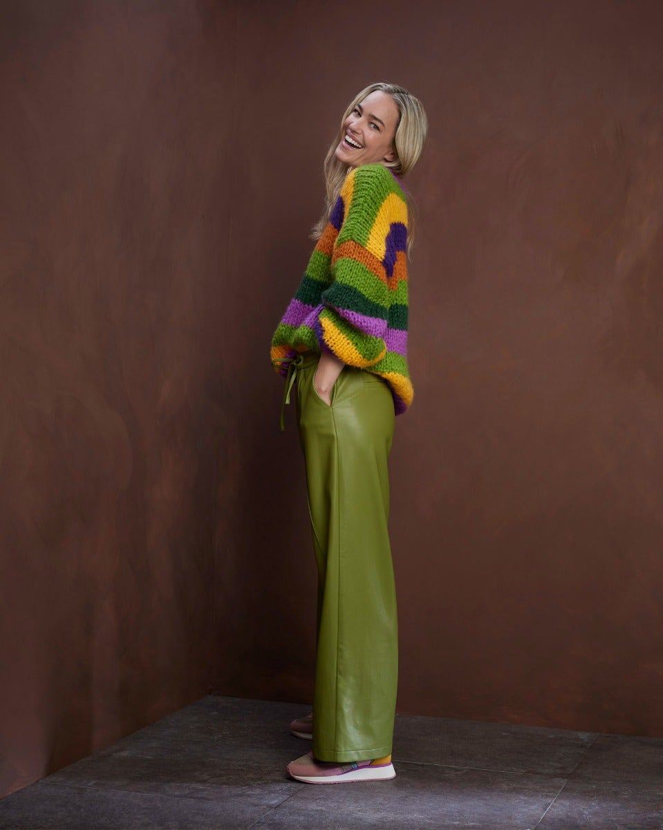Multicolour Stacey Striped Knit Jumper