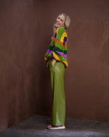 Multicolour Stacey Striped Knit Jumper