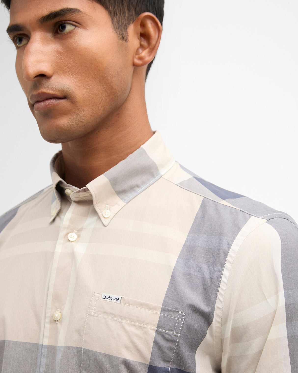 Oban Mist Tartan Harris Shirt