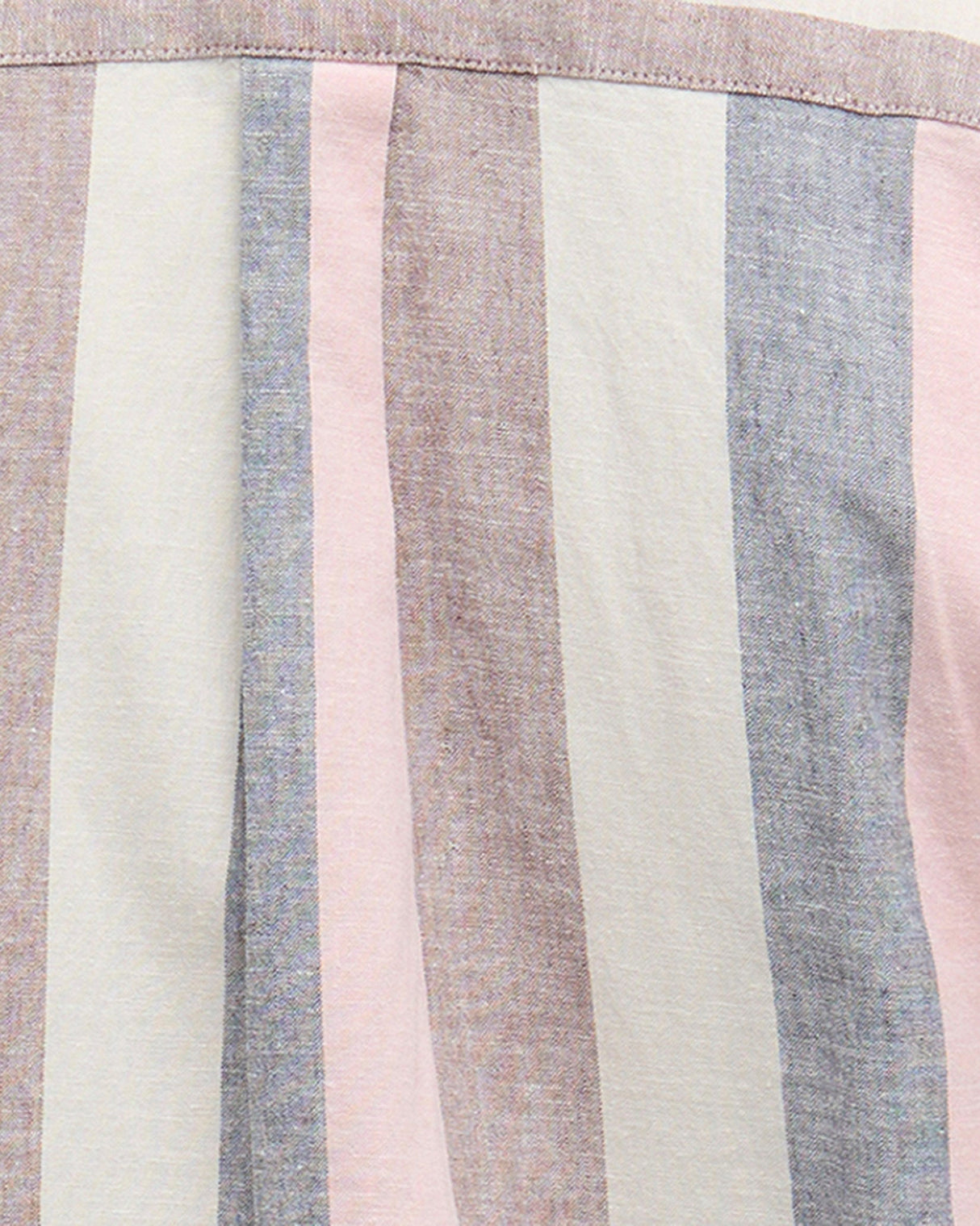 Pink Portwell Vertical Striped Short Sleeve Shirt