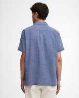 Navy-Rudbeck-Textured-Short-Sleeve-Shirt