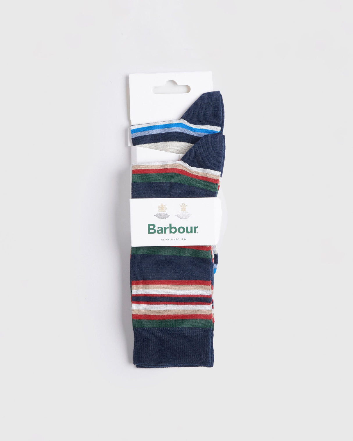 Blue Summer Stripes Socks - 2 Pack