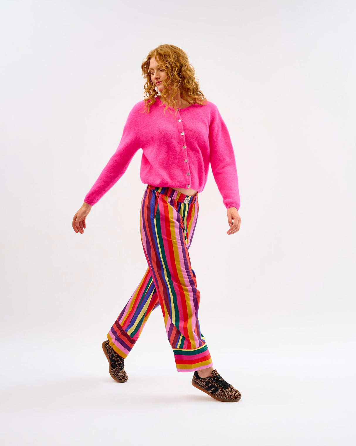 Multicolour-Stripes-Cotton-Wide-Leg-Bottoms