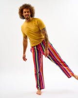 Multicolour Stripes Men's Cotton Bottoms