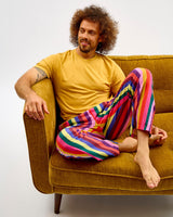 Multicolour Stripes Men's Cotton Bottoms