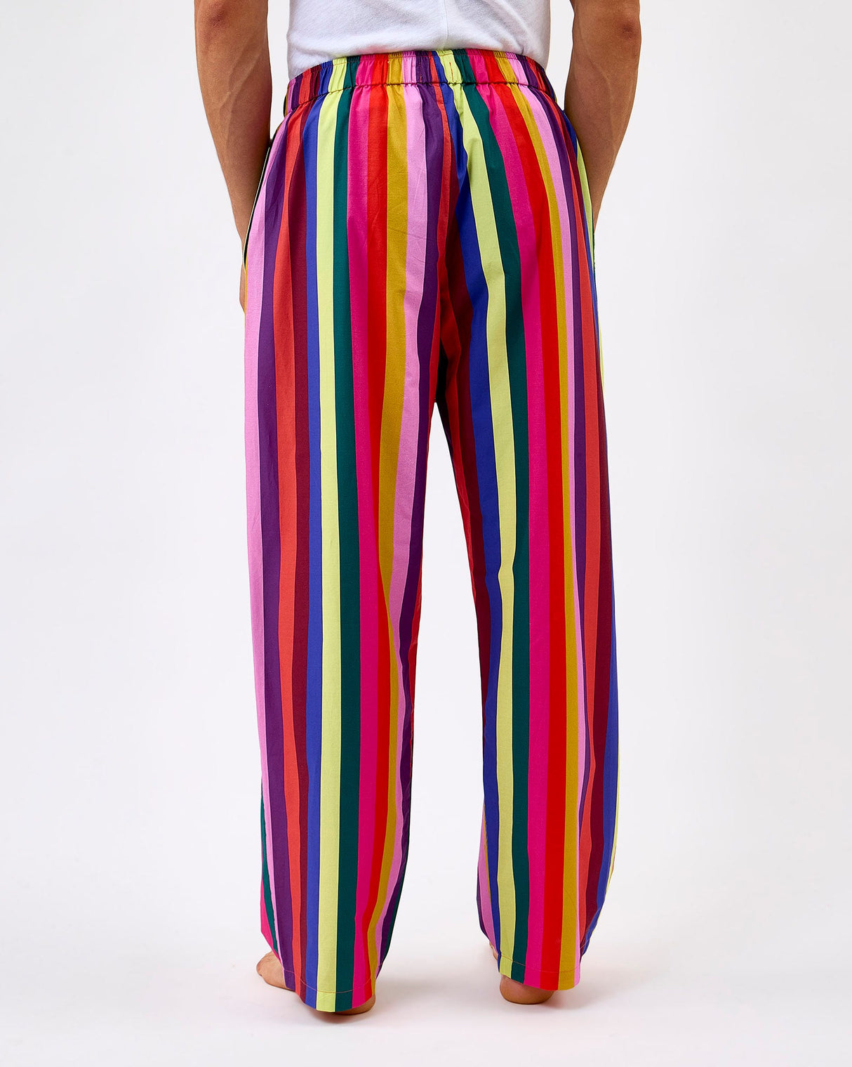 Multicolour Stripes Men's Cotton Bottoms