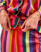 Multicolour Stripes Cotton Pyjama Set