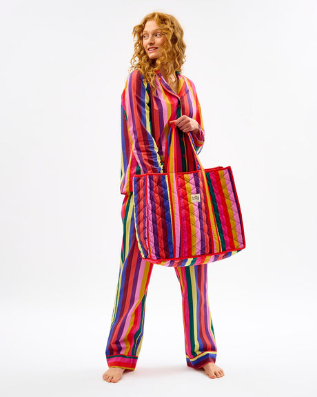 Multicolour-Stripes-Quilted-Cotton-Tote-Bag