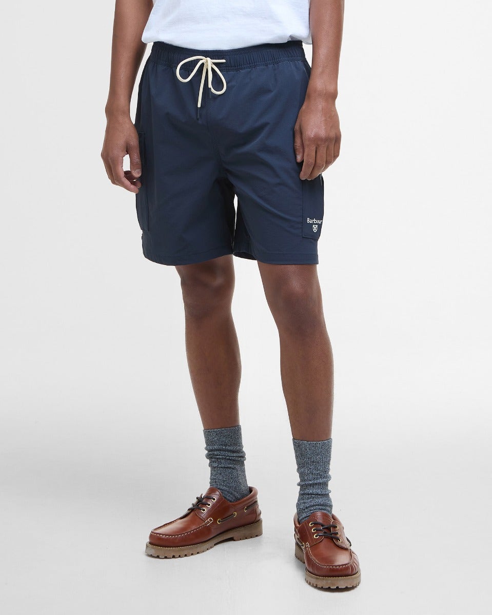 Navy Ripstop Cargo Swim Shorts