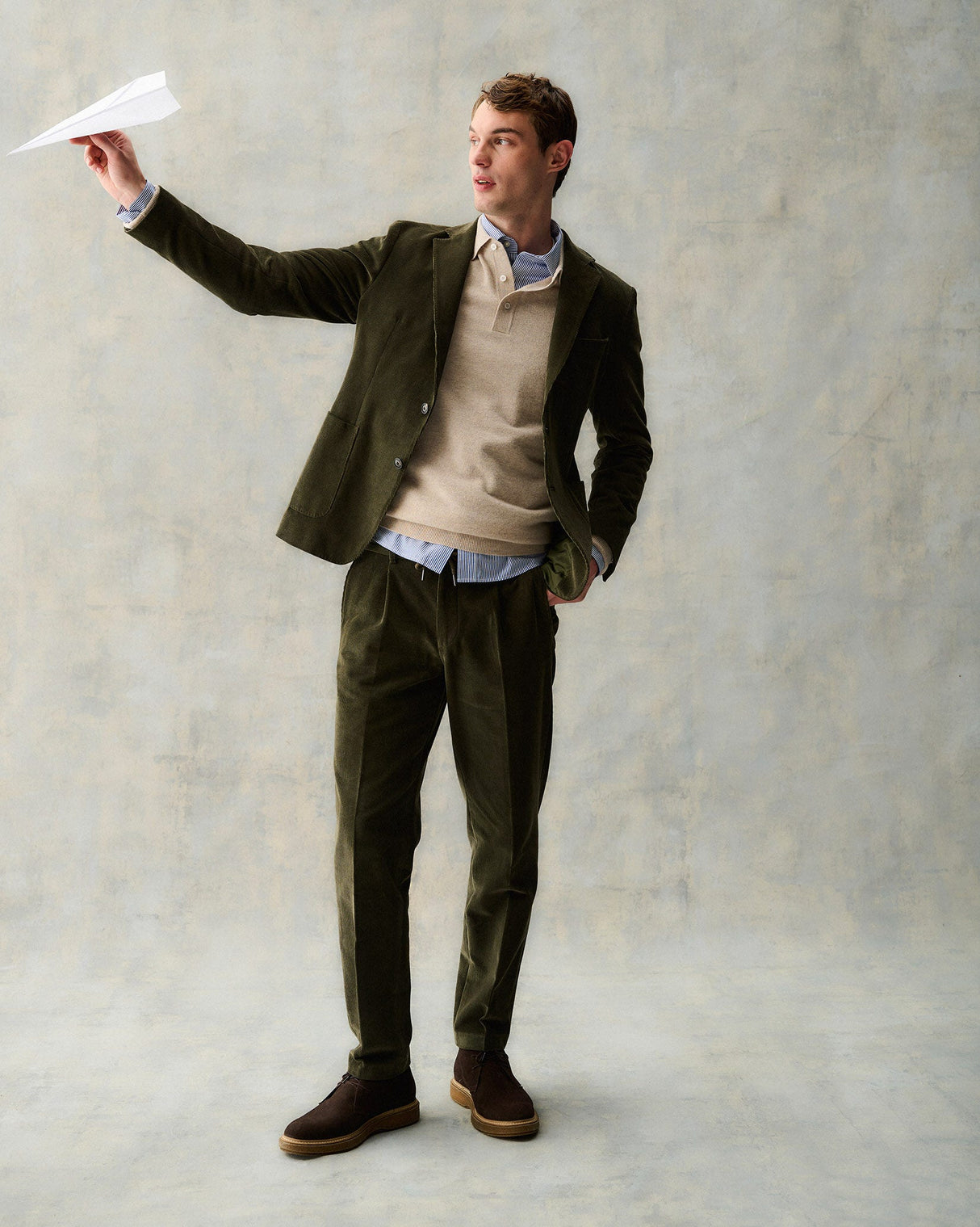 Olive Wallington Cord Blazer