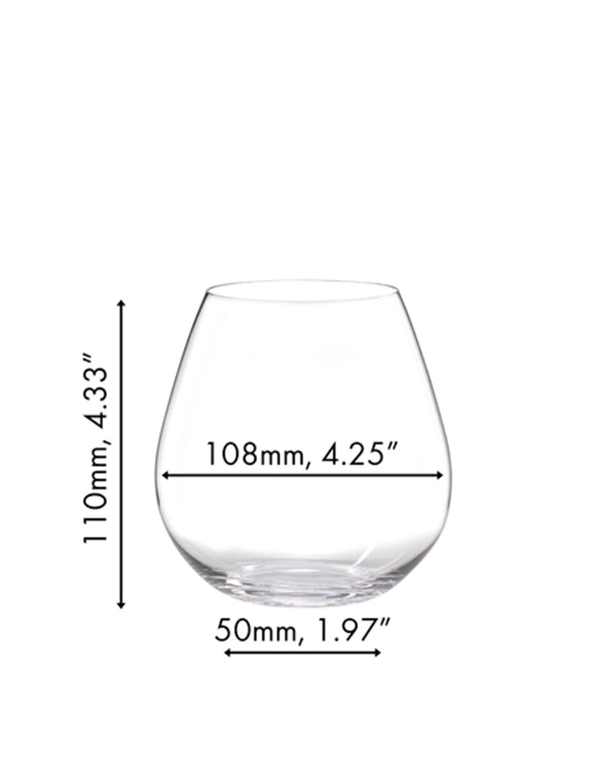 Riedel The O Wine Pinot Noir & Nebbiolo Glasses - Set of 2