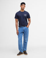 Navy Script Graphic T-Shirt