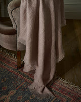Mushroom Mohair Throw