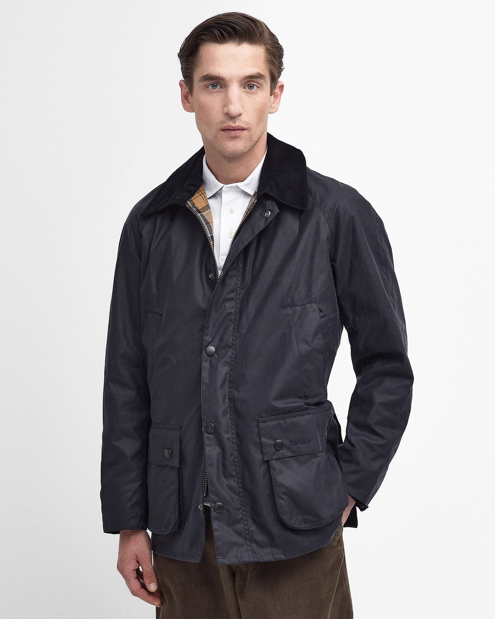 Navy Ashby Waxed Jacket – Avoca