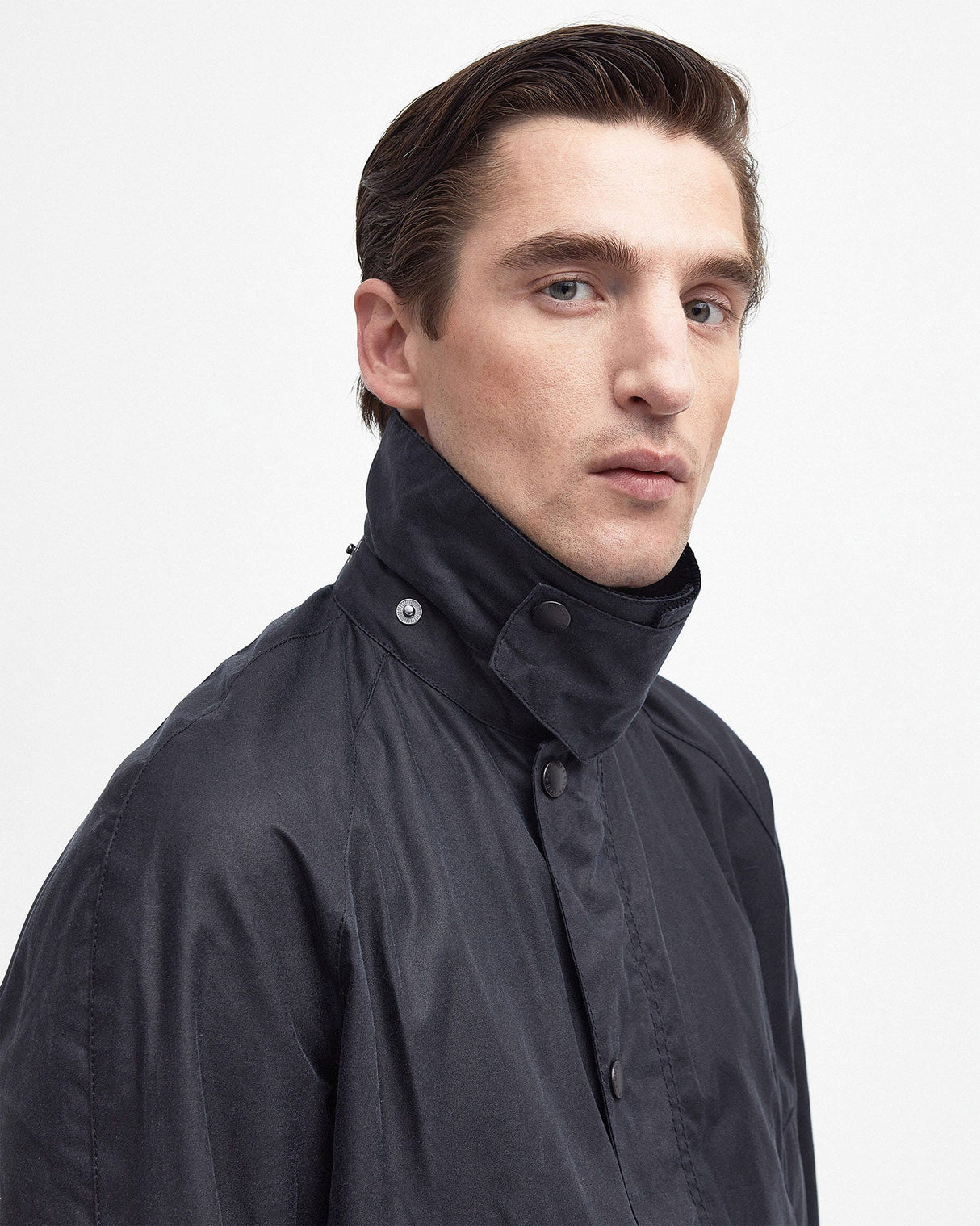 Navy Ashby Waxed Jacket