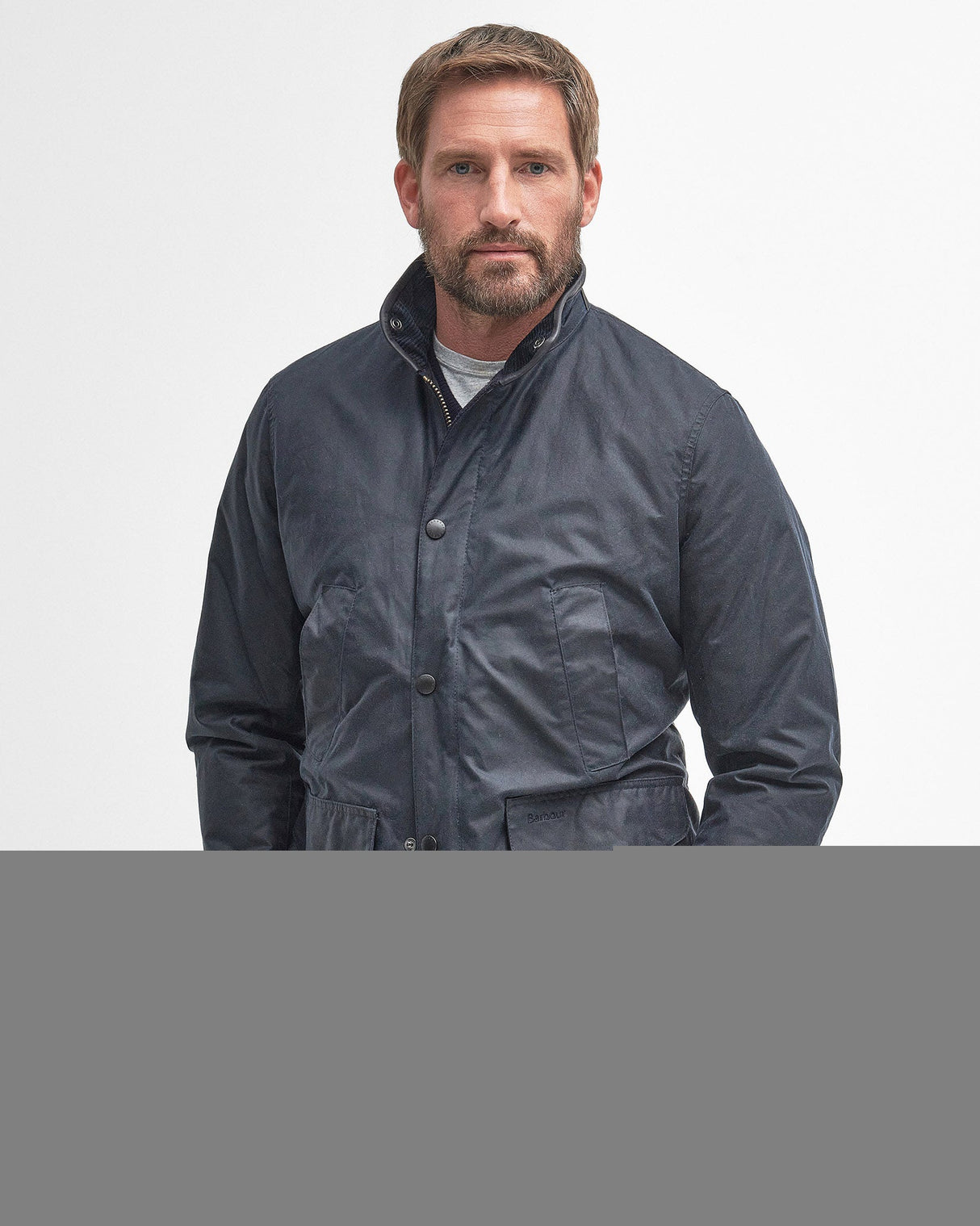 Navy Hereford Wax Jacket