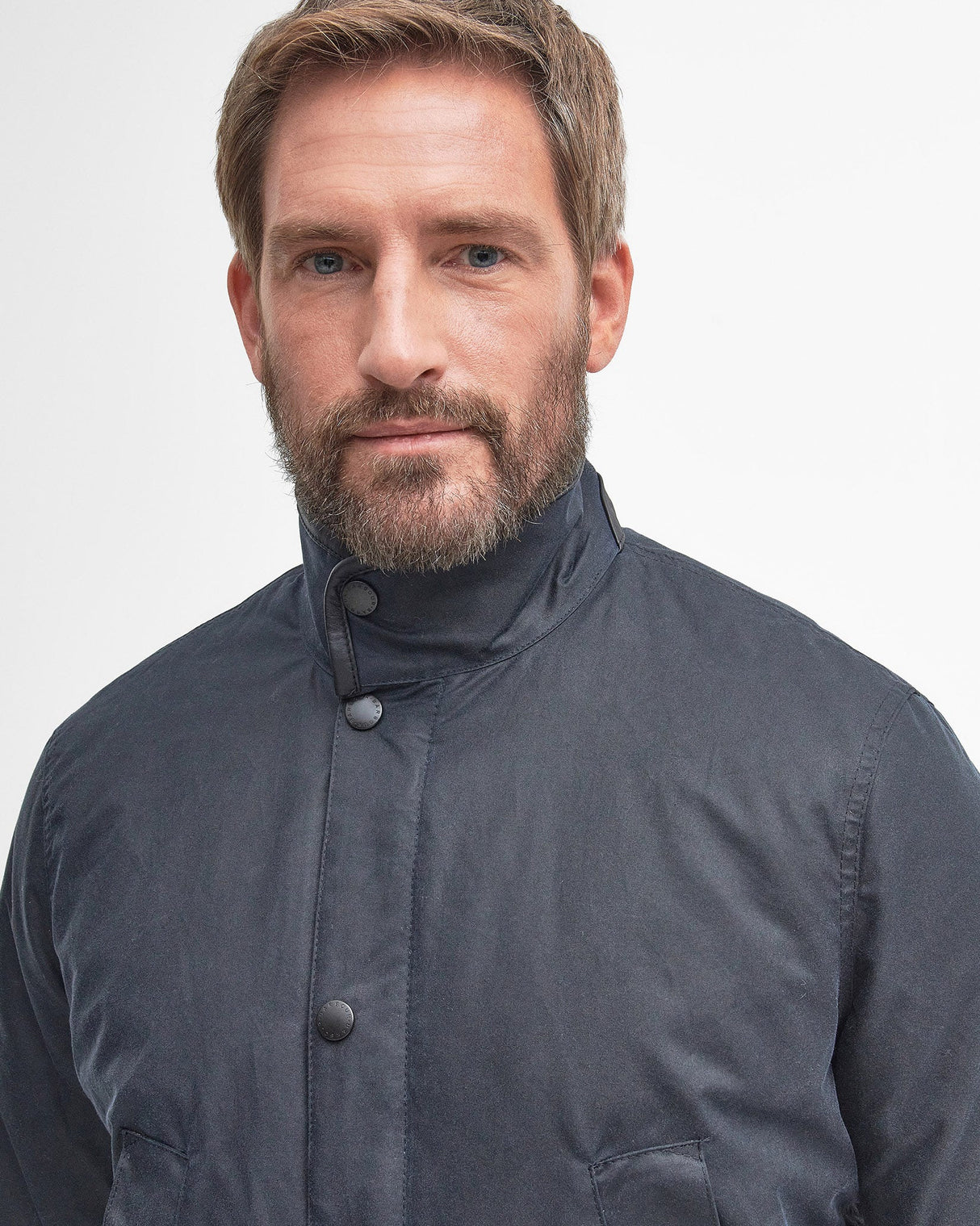 Navy Hereford Wax Jacket