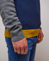 Navy Blazer Karl Lambswool Knit Jumper