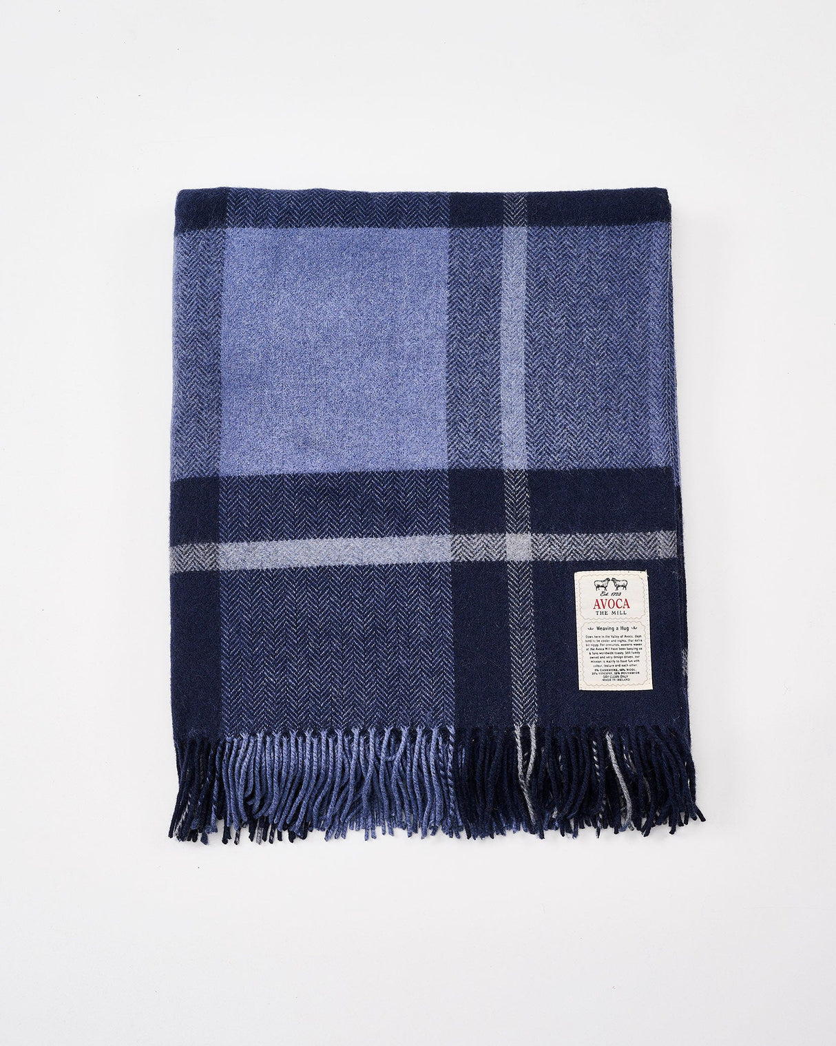 Navy-Check-Cashmere-Blend-Throw