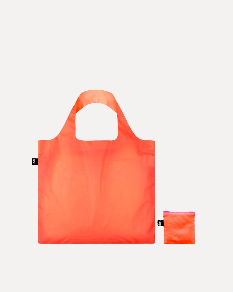 Neon Orange Recycled Carry Bag