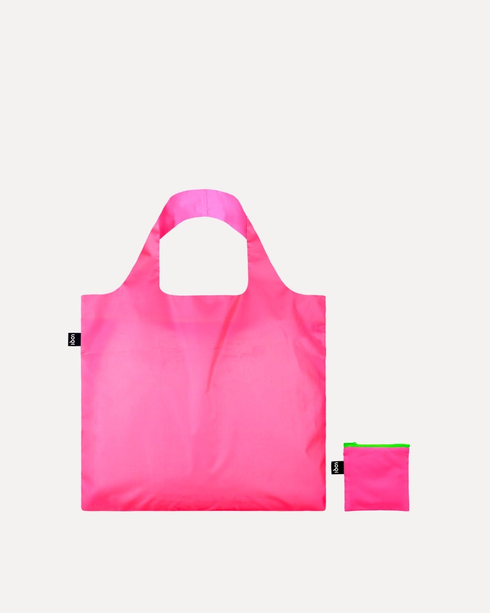 Neon Pink Recycled Carry Bag