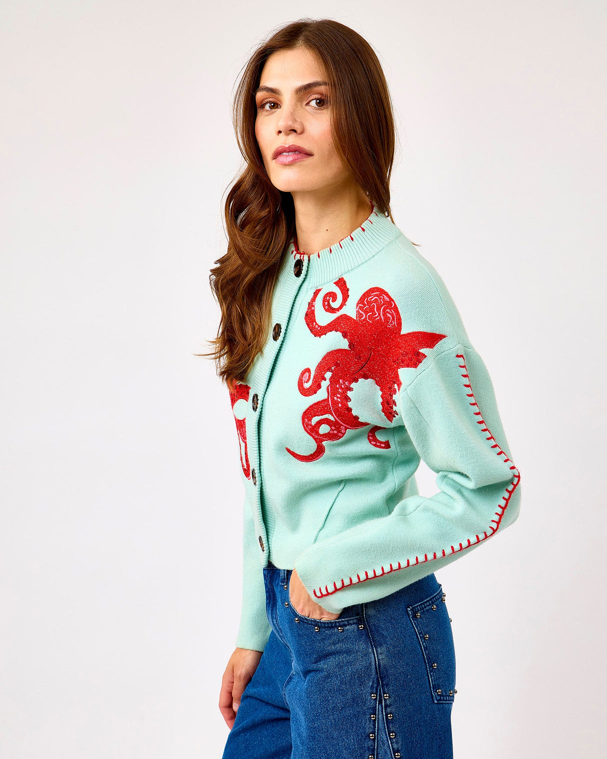 Blue-Embroidered-Octopus-Knit-Cardigan