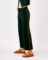 Bottle Green Wide Leg Pants